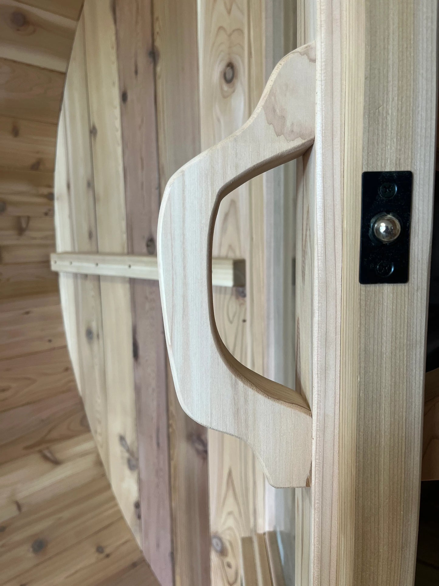 Handcrafted Western Red Cedar Wooden Door Handles (Set of 2)