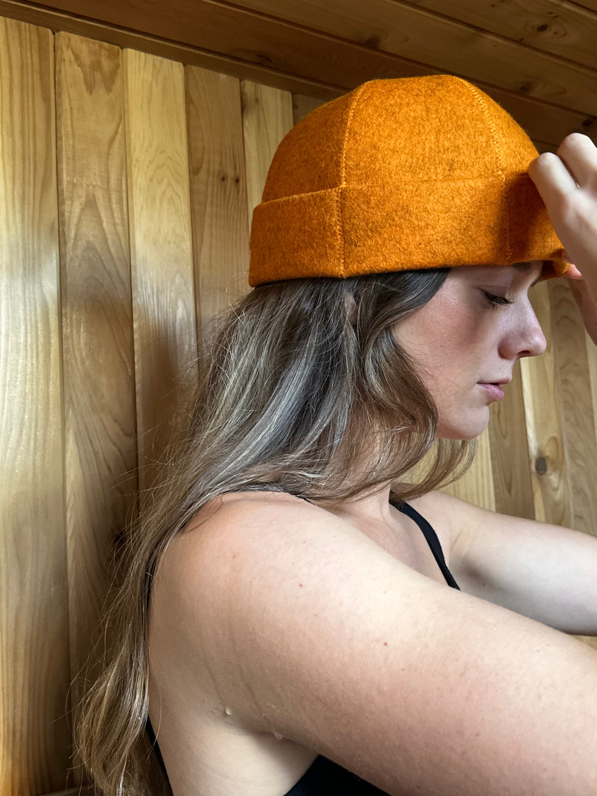 Classic Noggin - Fall Drop - Wool Felt Sauna Hat