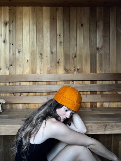 Classic Noggin - Fall Drop - Wool Felt Sauna Hat
