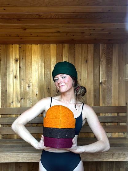 Classic Noggin - Fall Drop - Wool Felt Sauna Hat