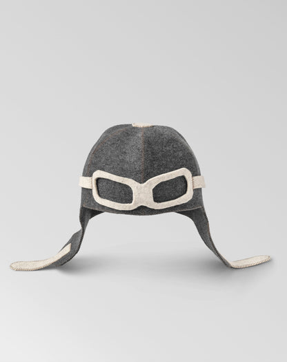 Aviator Noggin - Wool Felt Sauna Hat