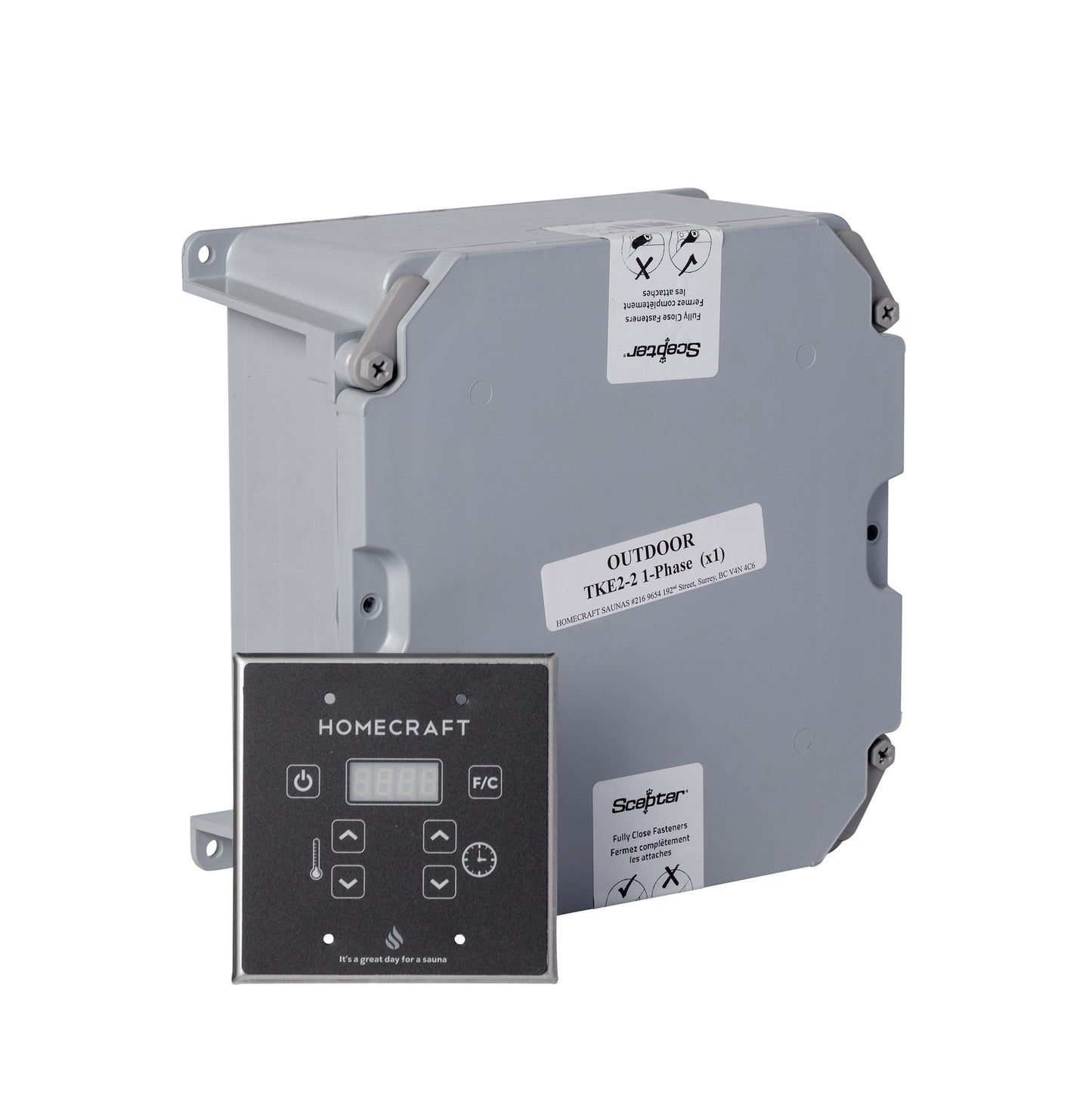Homecraft Outdoor Sauna Control with Relay Contactor Box